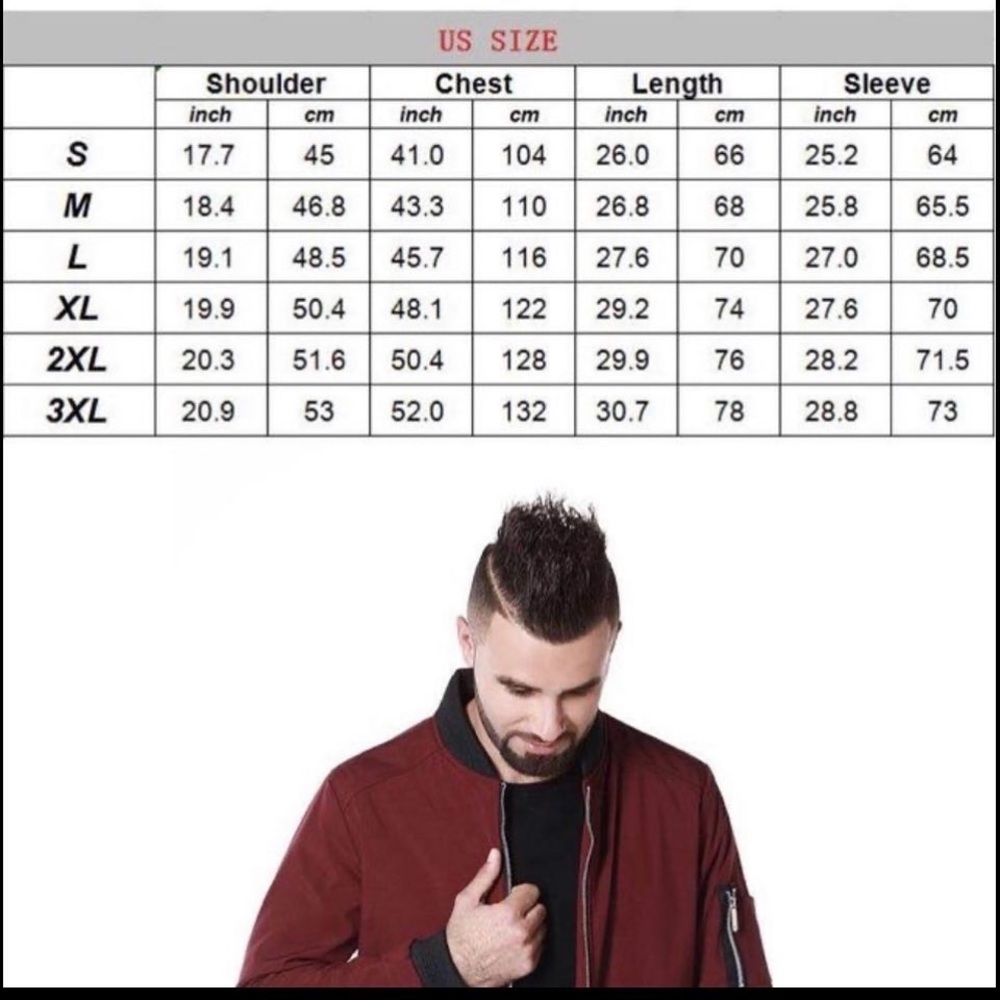 Bomber Jacket Men Fashion Casual Windbreaker Jacket Coat Men 2022 Spring Autumn - Picture 9 of 9